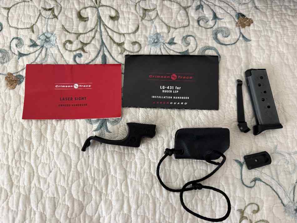 Ruger LCP Crimson Trace Laser + Accessories WTT 