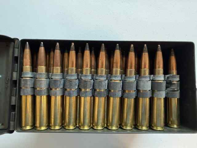 50 BMG 700gr Black Tip Armor-Piercing 100rd linked