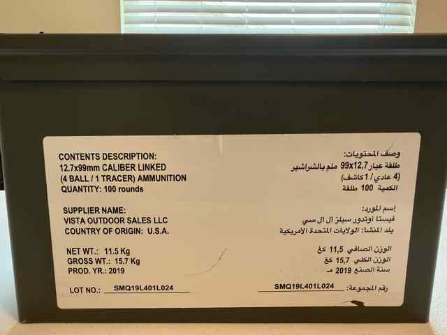 Federal 50 BMG M33/M17 4:1 Ball and Tracer 100rds